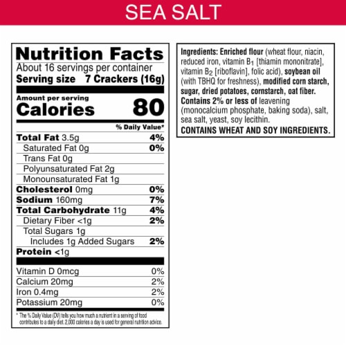 Town House® Dipping Thins Sea Salt Baked Snack Crackers Perspective: back