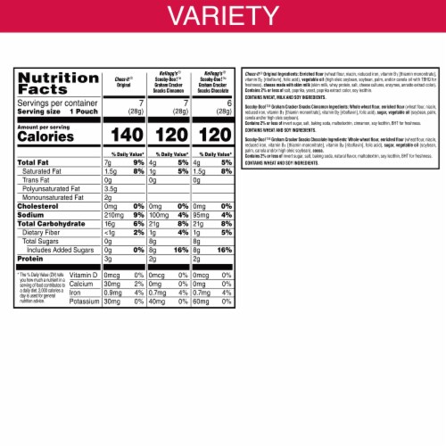 Kellogg's® Sweet and Salty Snacks Variety Pack Perspective: back