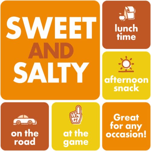 Kellogg's® Gripz Sweet & Salty Tiny Cheese Crackers Variety Pack Perspective: back
