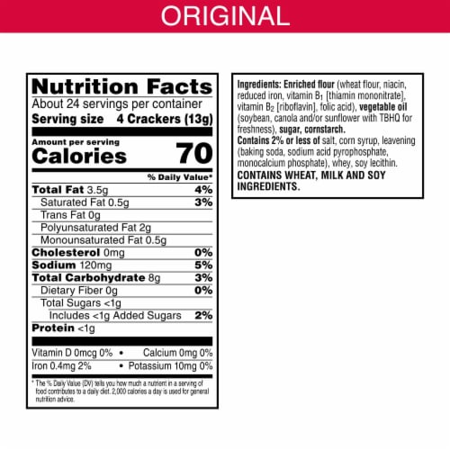Town House® Original Star-Spangled Snack Crackers Perspective: back