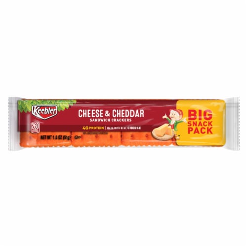 Keebler Sandwich Cheese and Cheddar Sandwich Crackers -- 144 per case Perspective: back