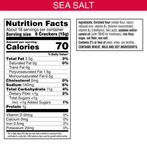 Town House Sea Salt Pita Crackers Perspective: back