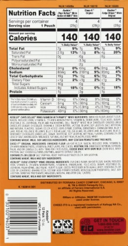 Keebler® Cookies and Cheez-It® Crackers Sweet & Salty Variety Snack Pack Perspective: back