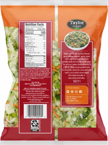 Taylor Farms® Southwest Chopped Salad Kit Family Size Perspective: back