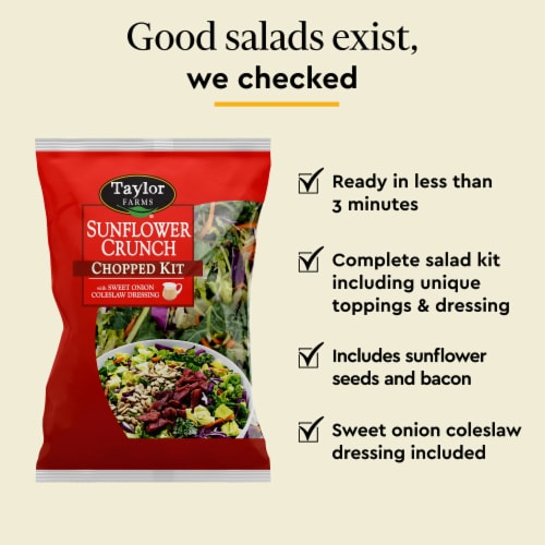 Taylor Farms® Sunflower Crunch Chopped Salad Kit Bag Perspective: back