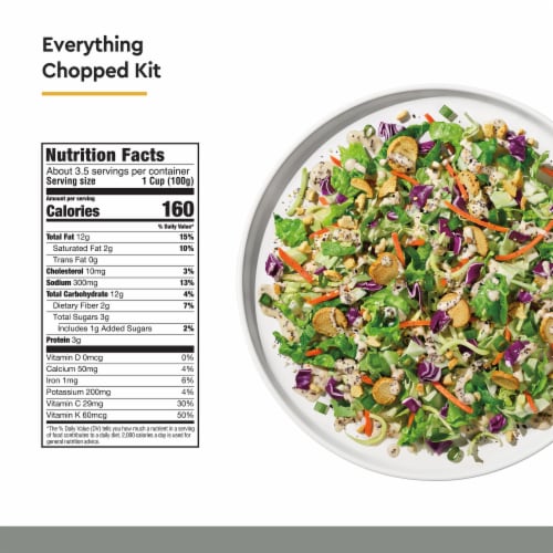 Taylor Farms® Everything Chopped Salad Kit Bag Perspective: back