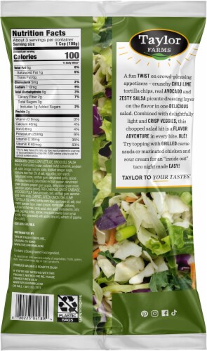 Taylor Farms® Guacamole Crunch Chopped Salad Kit Bag Perspective: back