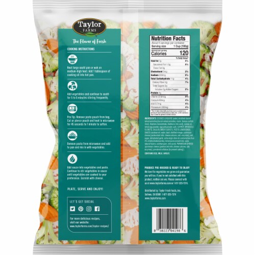 Taylor Farms Lemon Pesto Meal Kit Perspective: back
