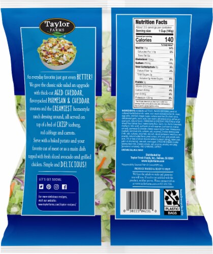 Taylor Farms® Cheesy Ranch Salad Kit Perspective: back