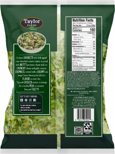 Taylor Farms® Caesar Chopped Salad Kit Perspective: back