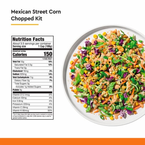 Taylor Farms® Mexican Street Corn Chopped Salad Kit Perspective: back