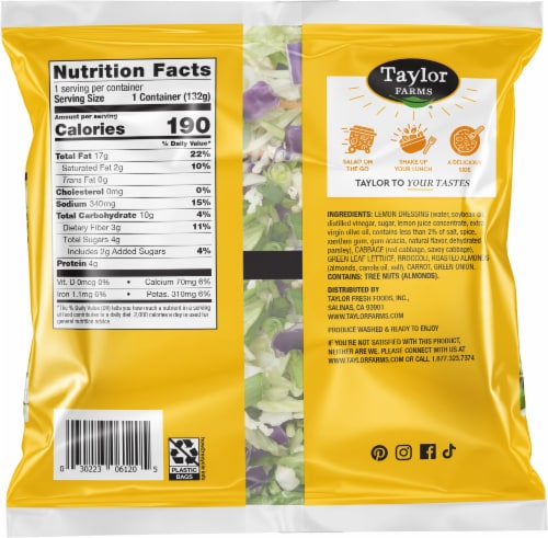 Taylor Farms® Citrus Crunch Mini Chopped Salad Kit Perspective: back