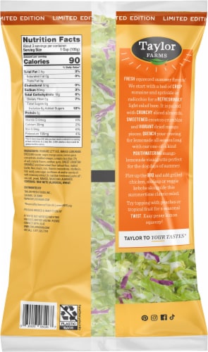 Taylor Farms® Mango Lemonade Chopped Salad Kit Perspective: back