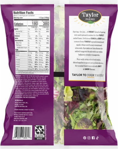Taylor Farms® Apple Feta Salad Kit Perspective: back
