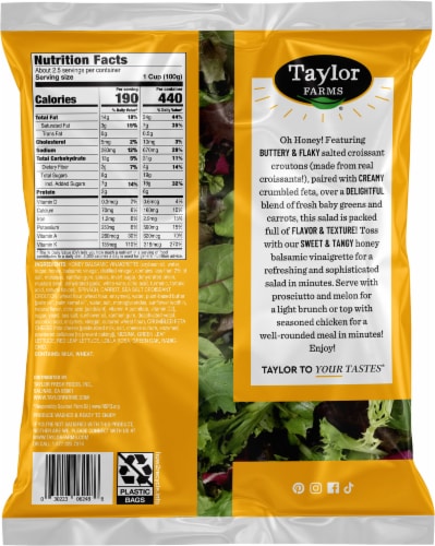 Taylor Farms® Honey Balsamic Salad Kit Perspective: back