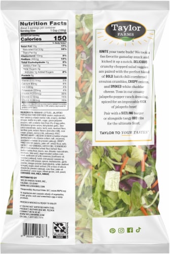 Taylor Farms® Jalapeno Popper Chopped Salad Kit Perspective: back