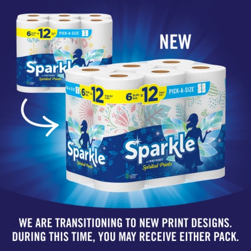 Sparkle® Pick-A-Size® Paper Towels Double Rolls Perspective: back