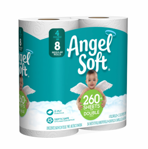 Angel Soft Double Roll Bath Tissue Perspective: back
