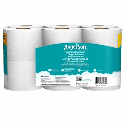 Angel Unscented Bathroom Tissue Perspective: back