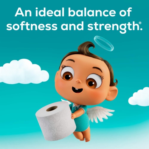 Angel Soft® Mega 2-Ply Toilet Paper Perspective: back