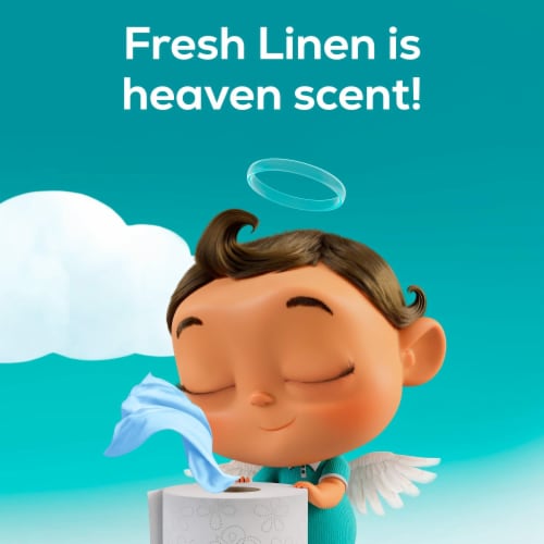 Angel Soft® Fresh Linen Scent Toilet Tissue Perspective: back