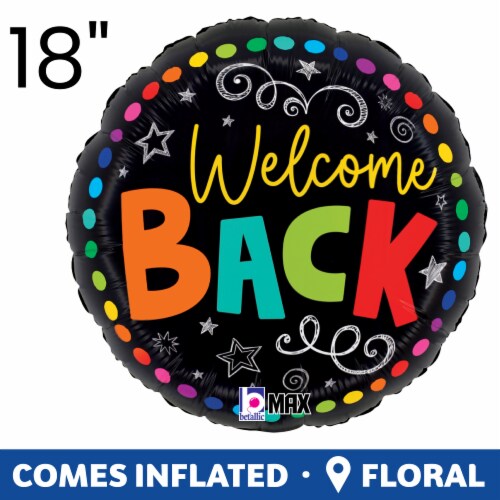 Back to School Welcome Back Helium Filled Balloons Perspective: back