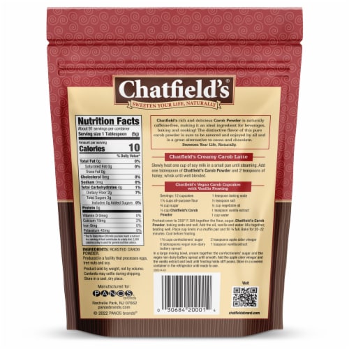 Chatfield's® Premium Carob Powder Perspective: back