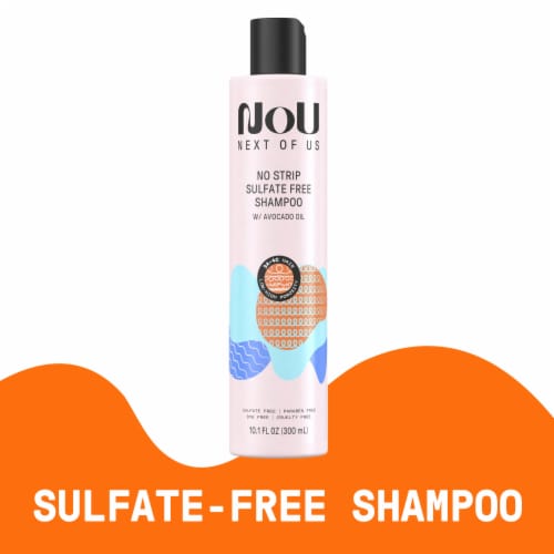 NOU No Strip Shampoo with Avocado Oil for Curly and Coily Hair Perspective: back