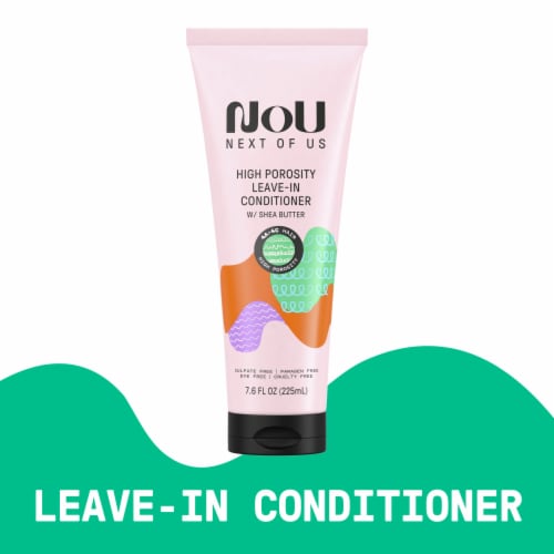 NOU High Porosity Leave-In Conditioner with Shea Butter for Coily Hair Perspective: back