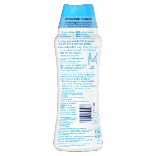 Downy Light Ocean Mist In-Wash Scent Booster Beads Perspective: back