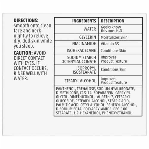 Derma Geek Nourishing Facial Night Cream Perspective: back