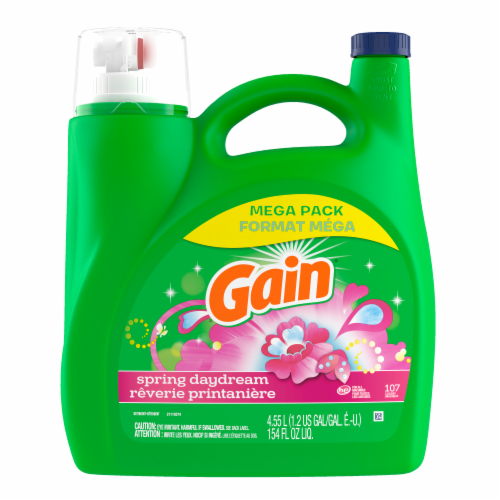 Gain + Aroma Spring Daydream Liquid Laundry Detergent Perspective: back
