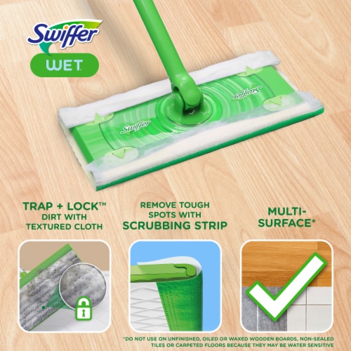 Swiffer Fresh Scent Wet Mopping Cloths Perspective: back