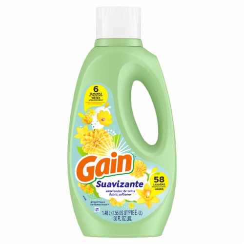 Gain Suaviante Sunflower Fresh Liquid Fabric Sotfener Non Concentrated Perspective: back