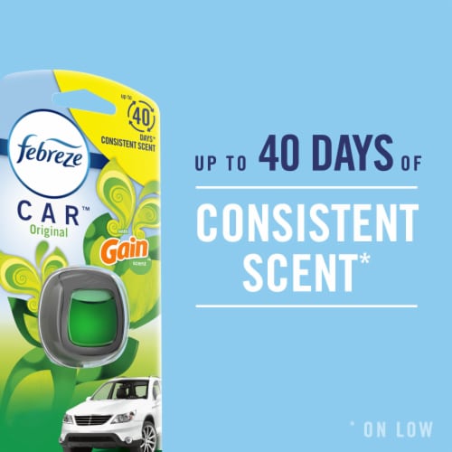 Febreze AUTO Lush Scent Odor-Fighting Car Freshener Vent Clip Perspective: back