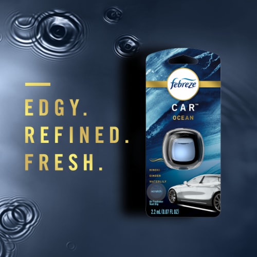 Febreze Car Ocean Scent Air Freshener Vent Clip, 2 ct - Pay Less Super  Markets