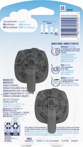Febreze Car™ Gain™ Original Air Freshener Clips Perspective: back