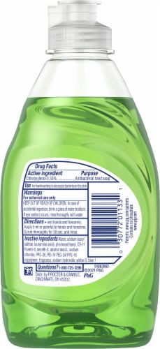 Dawn® Apple Blossom Scent Ultra Antibacterial Dishwashing Liquid Dish Soap Perspective: back
