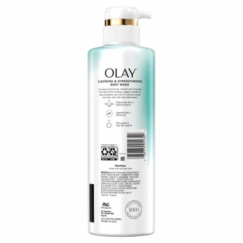 Olay Cleansing & Strengthening Ceramide and Vitamin B3 Complex Body Wash Perspective: back