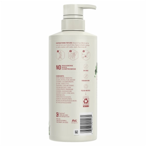 Old Spice GentleMan's Blend Eucalyptus and Coconut Oil Men's Body Wash Perspective: back