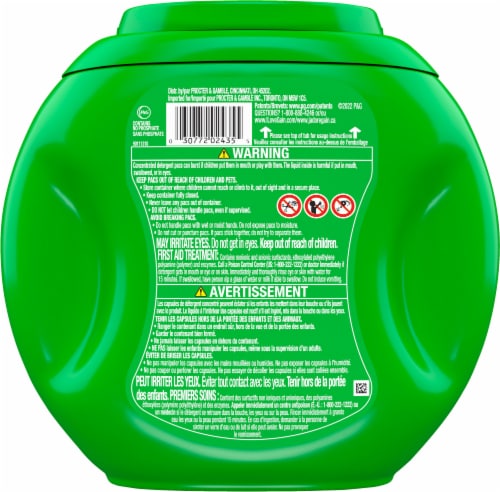 Gain Odor Defense Pacs Laundry Detergent Pods Perspective: back