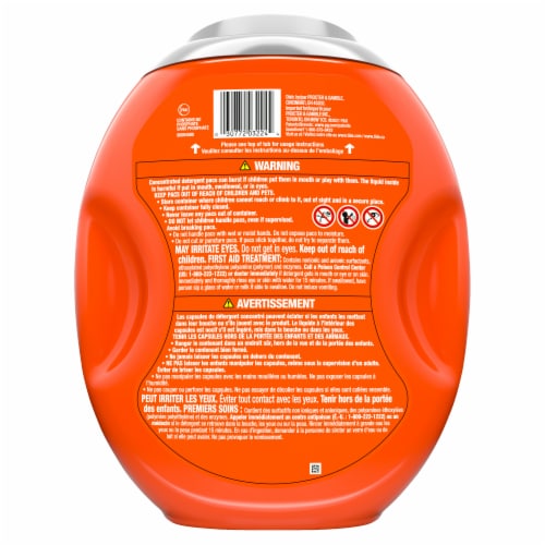 Tide Ultra Oxi Power PODS with Odor Eliminators Laundry Detergent Pacs Perspective: back