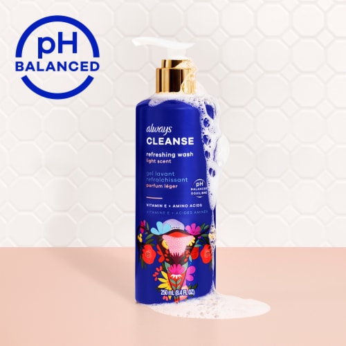 Always® Cleanse Light Scent Refreshing Wash Perspective: back
