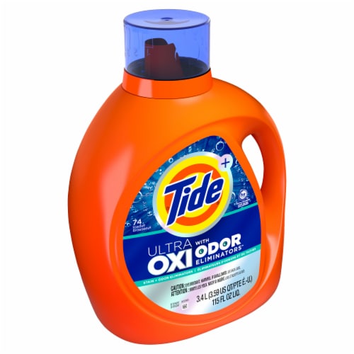 Tide Ultra Oxi with Odor Eliminators Liquid Laundry Detergent Perspective: back