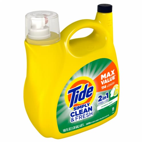 Tide Simply Daybreak Fresh Liquid Laundry Detergent Perspective: back
