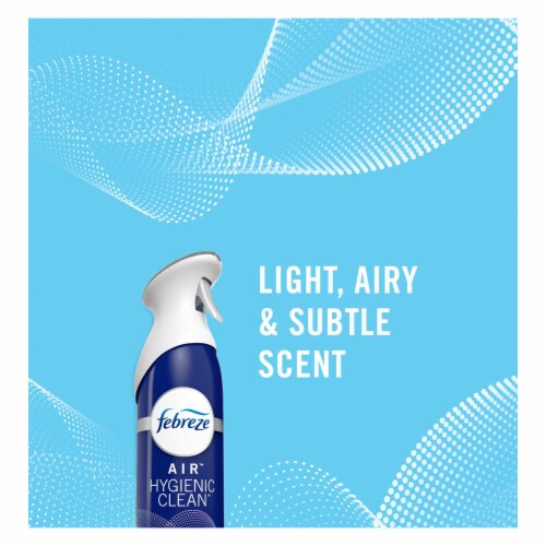 Febreze Air Mist Clean Splash Scent Odor-Fighting Air Freshener Aerosol Can Perspective: back