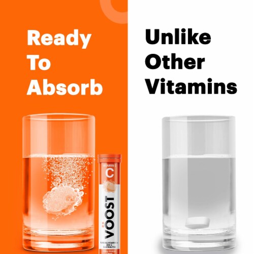 Voost Blood Orange Men's Multi-Vitamin Flavored Effervescent Tablets Perspective: back