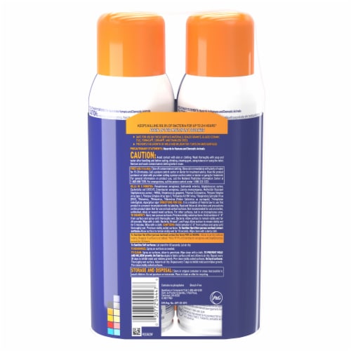 Microban Citrus Scent 24 Hour Disinfectant Sanitizing Spray Perspective: back