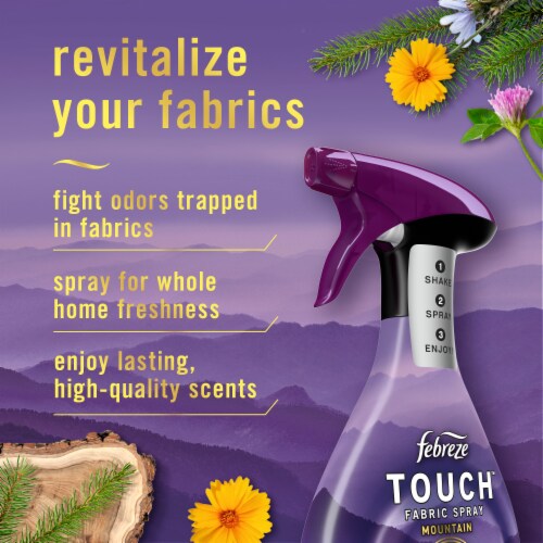 Febreze Touch Mountain Scent Fabric Spray Perspective: back