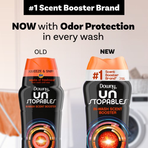 Downy Unstopables Tide Original Scent In-Wash Scent Booster Beads Perspective: back